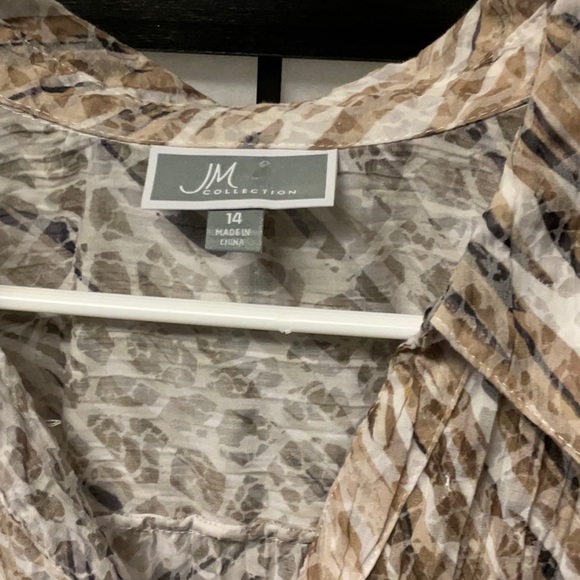 JM COLLECTION   blouse size 14  excellent condition with free camisole - Picture 5 of 11
